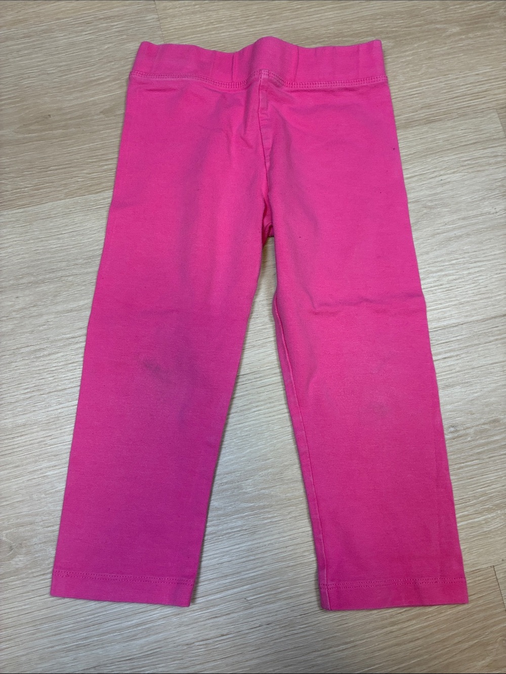 Primary Hot Pink Girls' Stretch Cropped Pedal Pusher Capri Leggings